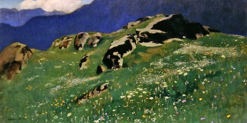 Adrian Scott Stokes - Schizzo per 'Autunno in montagna